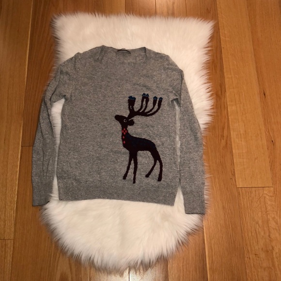 LOFT | Sweaters | Ann Taylor Loft Italian Yarn Reindeer Sweater | Poshmark